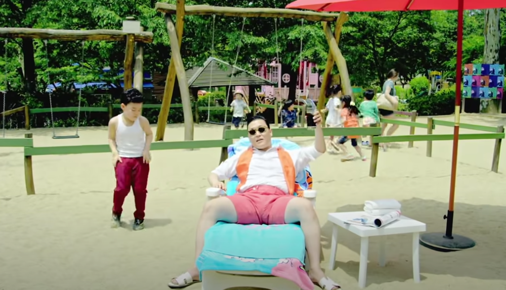 The music video of Psy’s hit song “Gangnam Style”, hosted on YouTube.