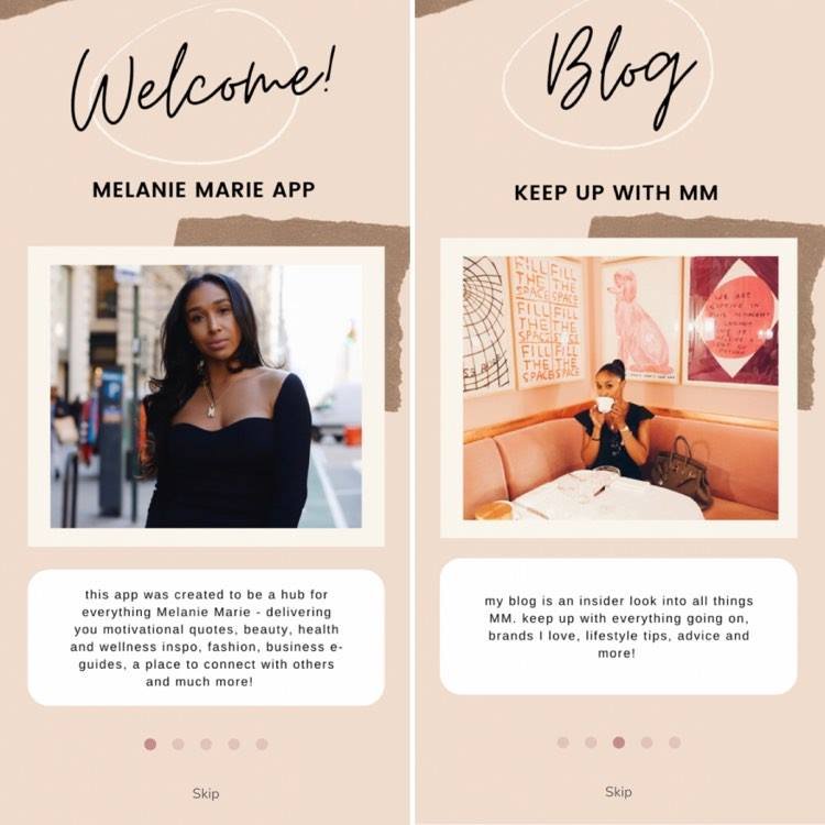 Melanie Marie's app