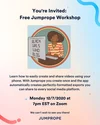 A flyer for Morgan's Jumprope workshop