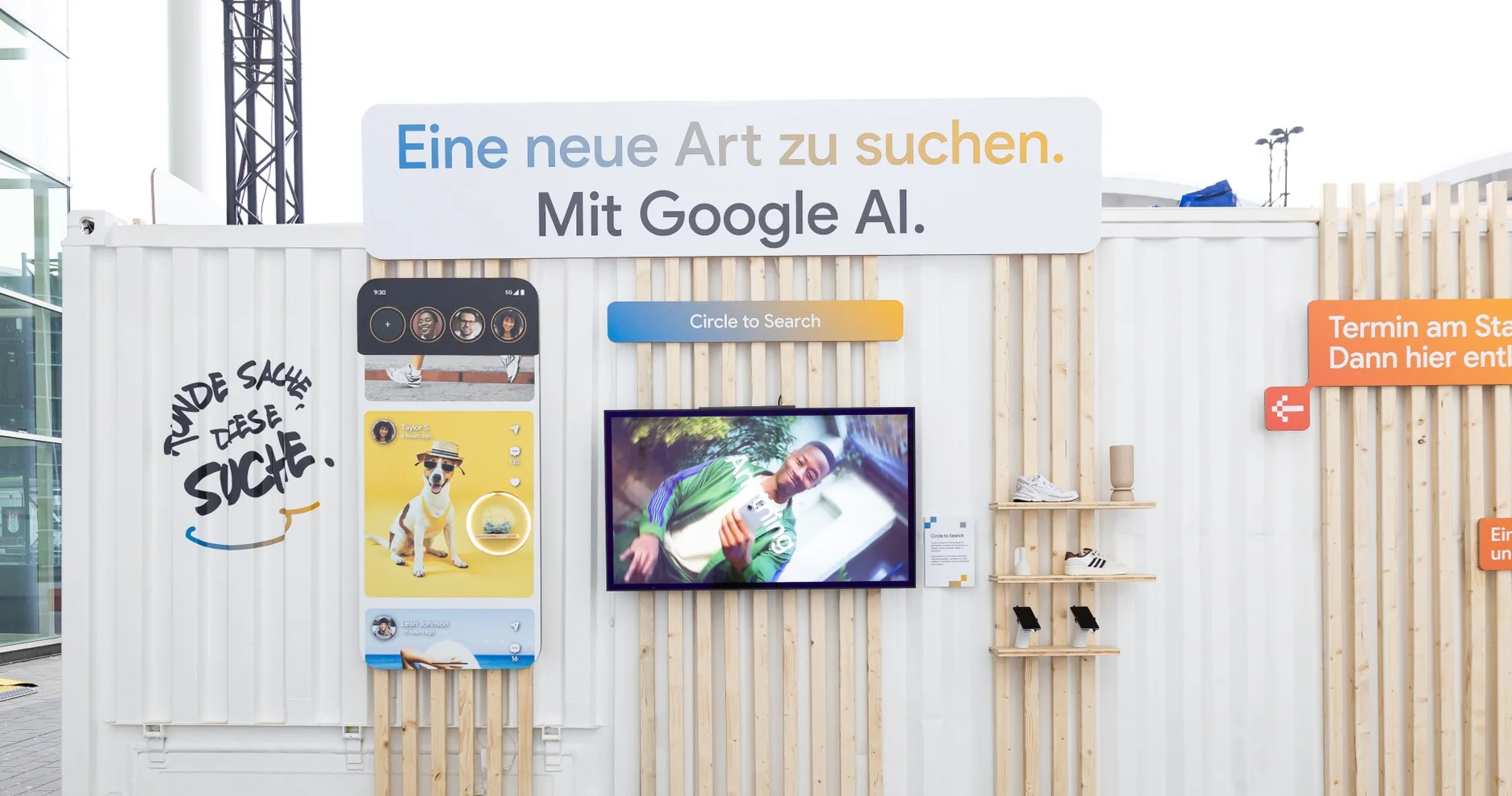 Dieses Bild zeigt den Google-Stand beim diesjährigen OMR-Festival in Hamburg