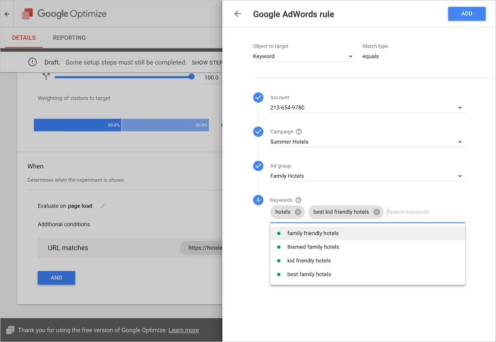 Google Optimize And Google Surveys 360: Google Adwords rule