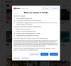 A box that reads, “Before you continue to YouTube,” explains cookies, and asks you to “Reject all” or “Accept all” with one click