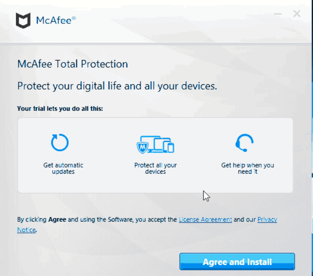 install mcafee antivirus software online