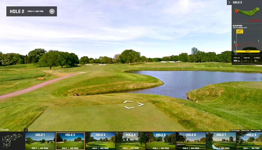 Walk the Ryder Cup at Hazeltine like the pros with Street View