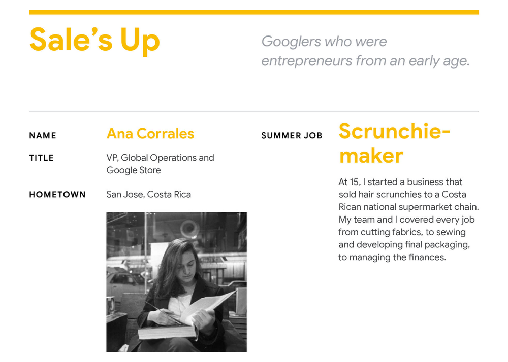Throwing it back: Google leaders share their first summer jobs