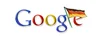 Das Google Logo mit einer Deutschland-Fahne als "l"