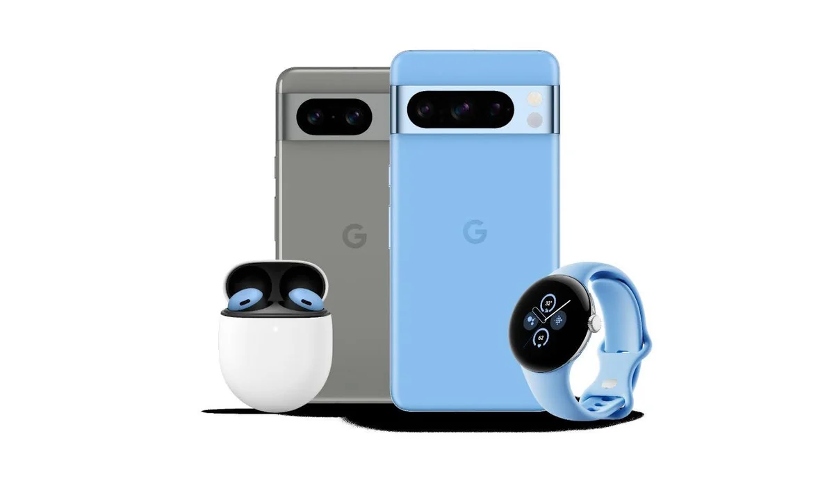 Image de Pixel 8, Pixel 8 Pro, Pixel Buds Pro, Pixel Watch 2