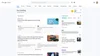 The newly redesigned Google News on desktop, with local news now easier to find.