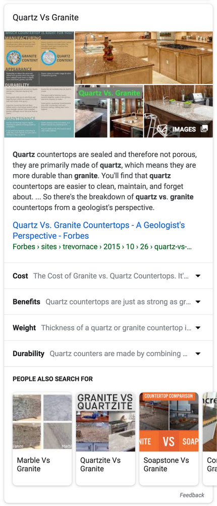 Google Expandable Featured Snippets