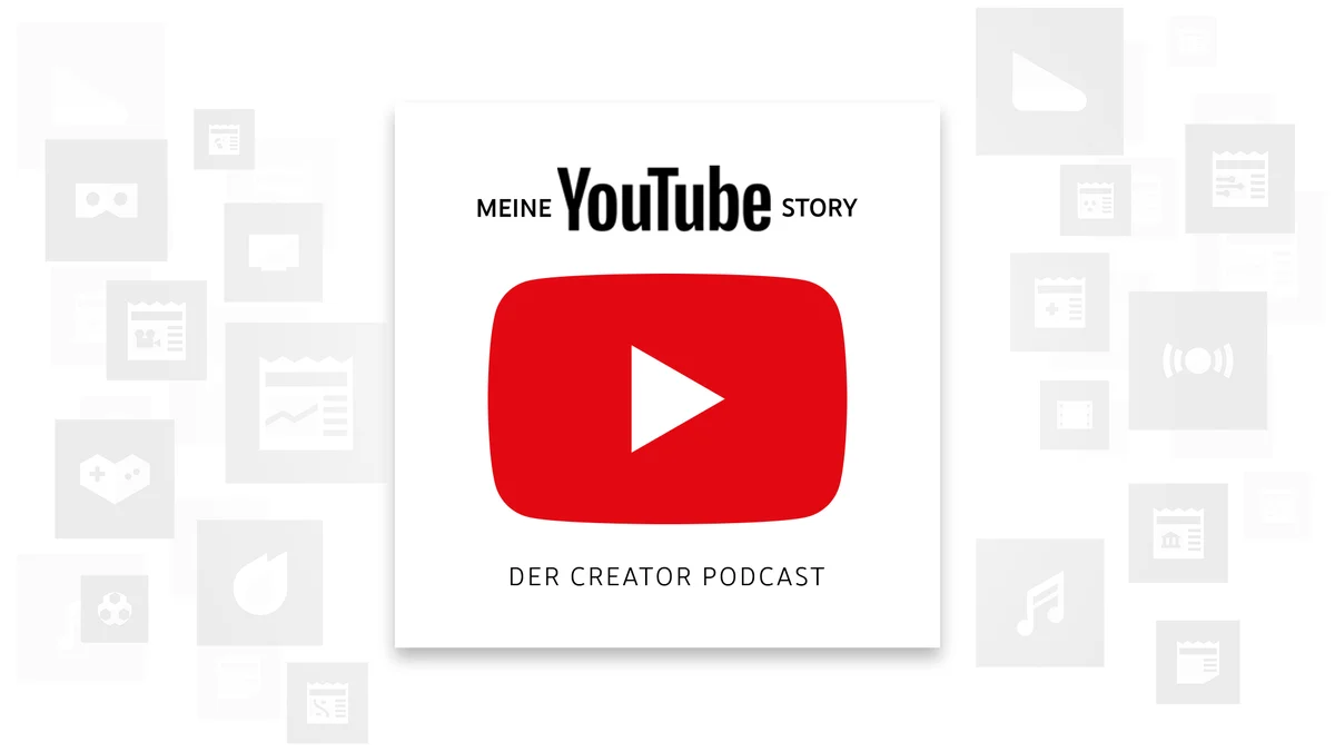 Logo der deutschen YouTube Podcast-Serie „Meine YouTube Story“