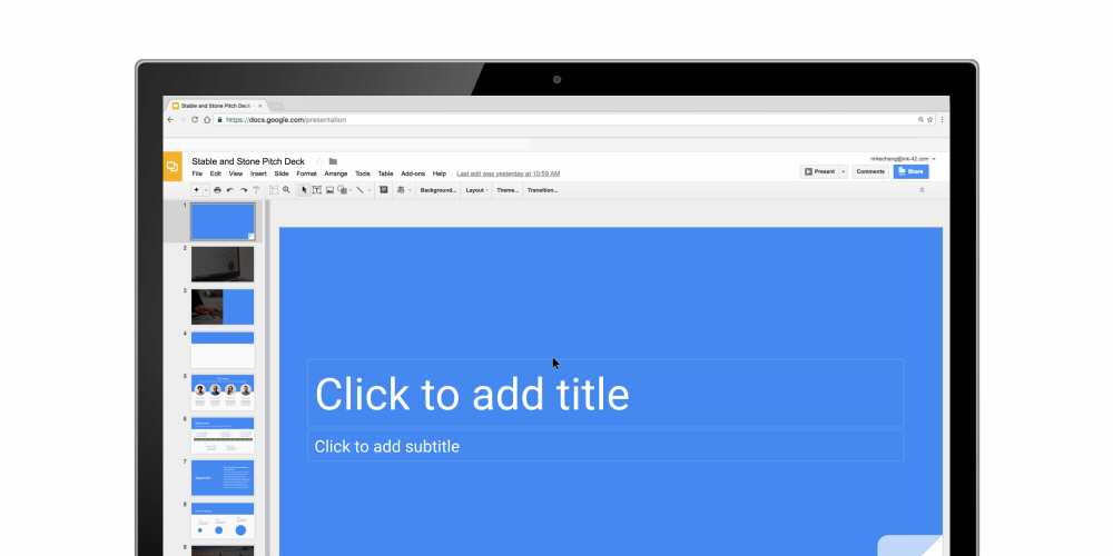 Como inserir GIFs numa apresentação de slides do Google Slides