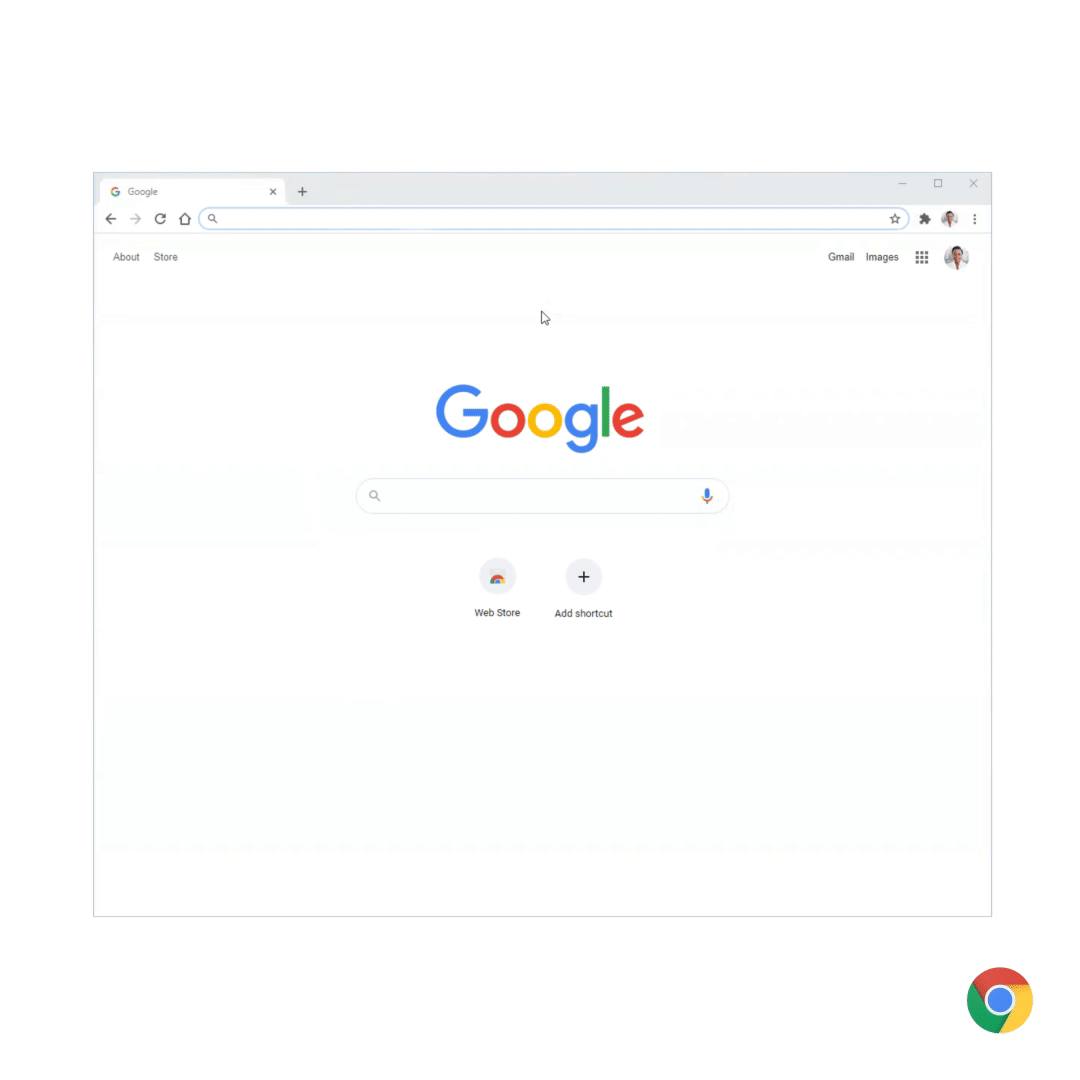 puzzle icon for extension in chrome