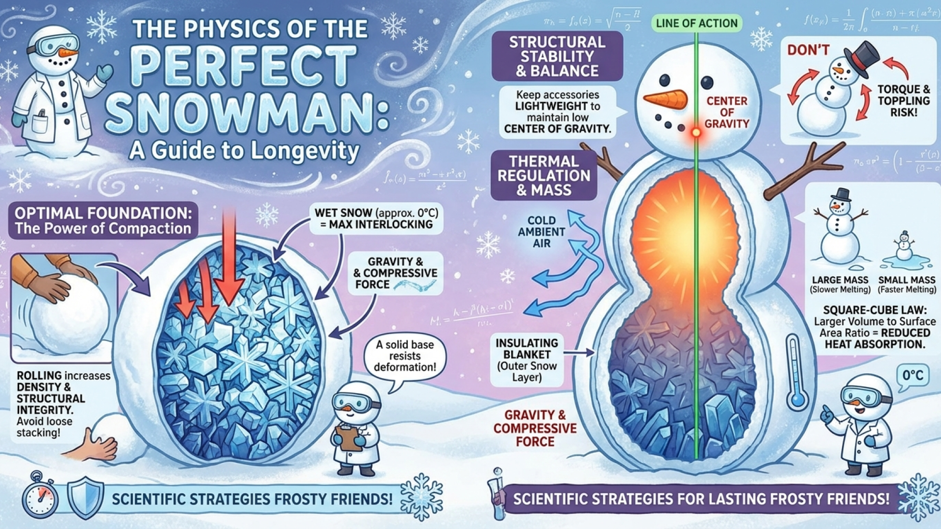 Snowman infographic
