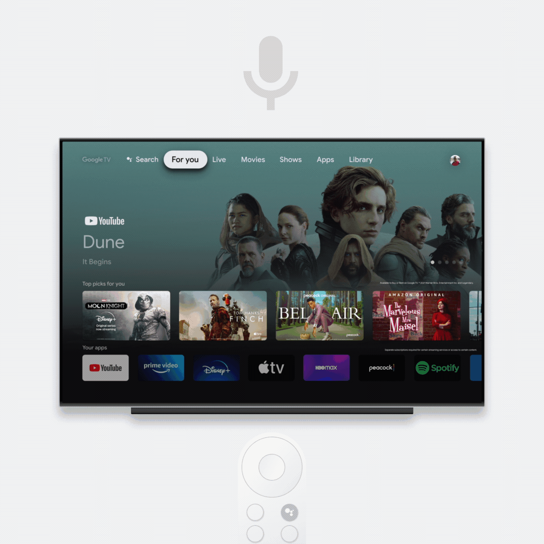 10. Google TV audio descriptions