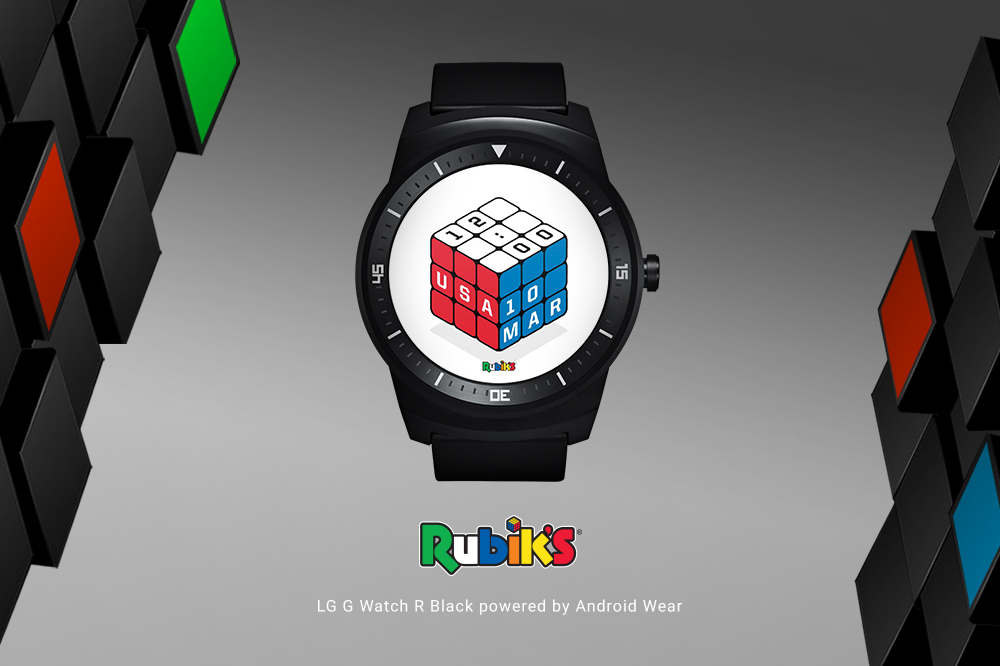 Rubik's のウォッチフェイスを示す画像。