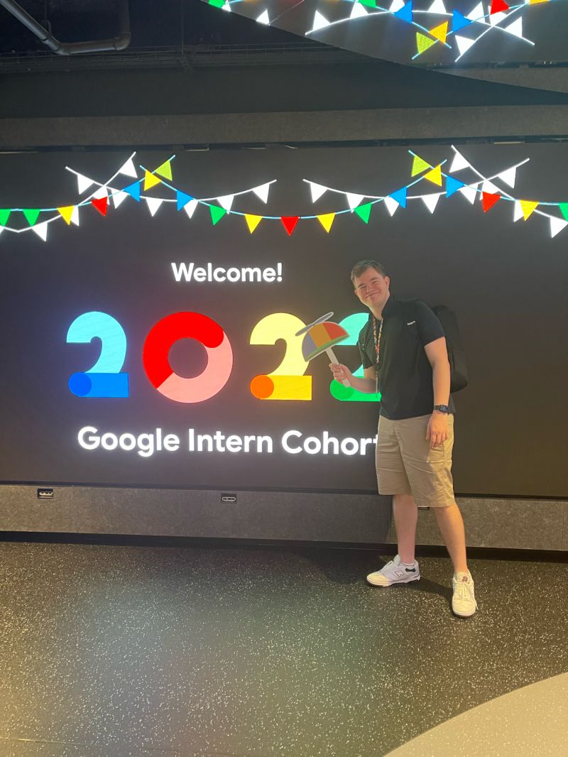 Google intern Luke Sentance