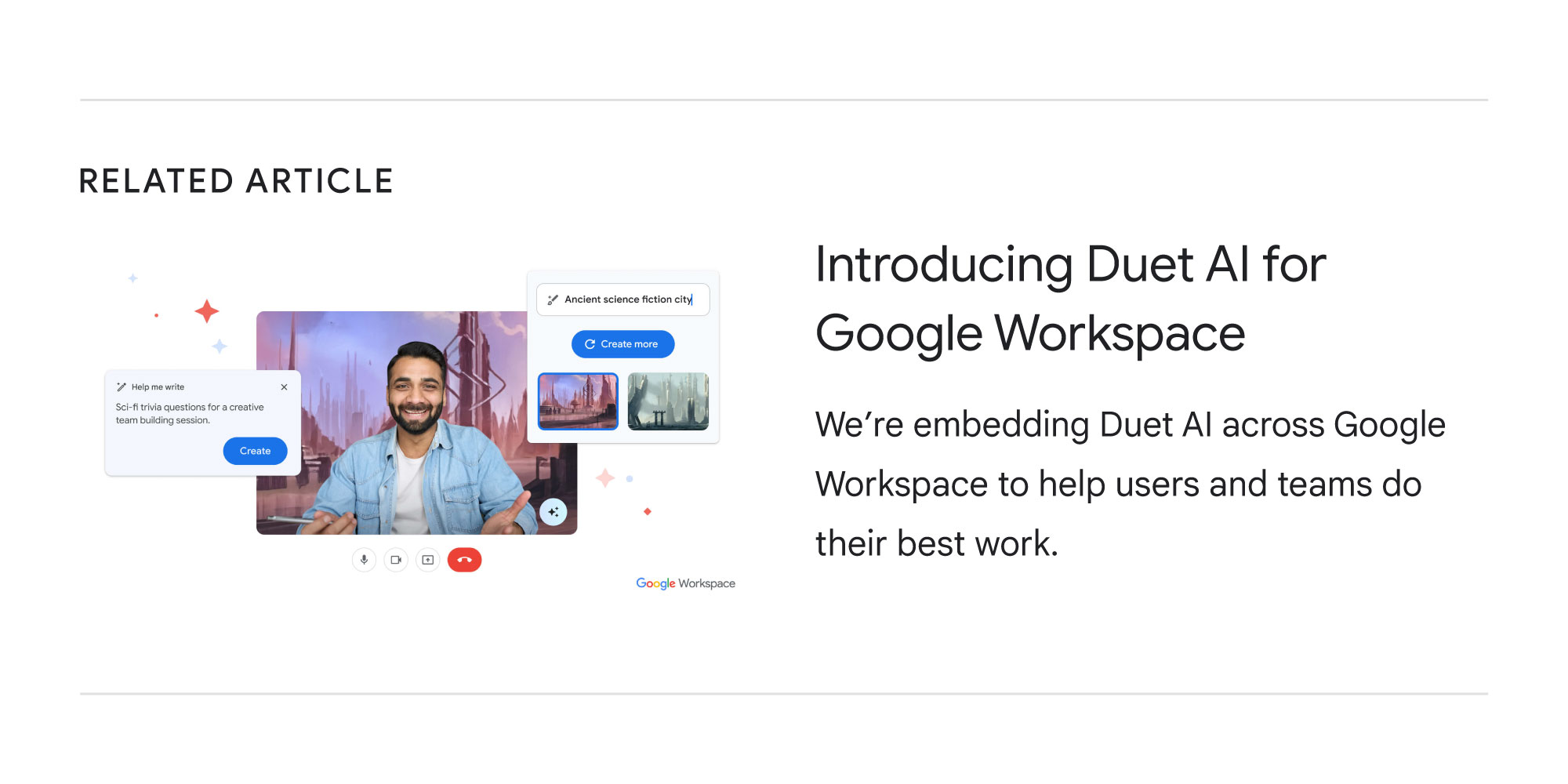 Duet AI per Workspace