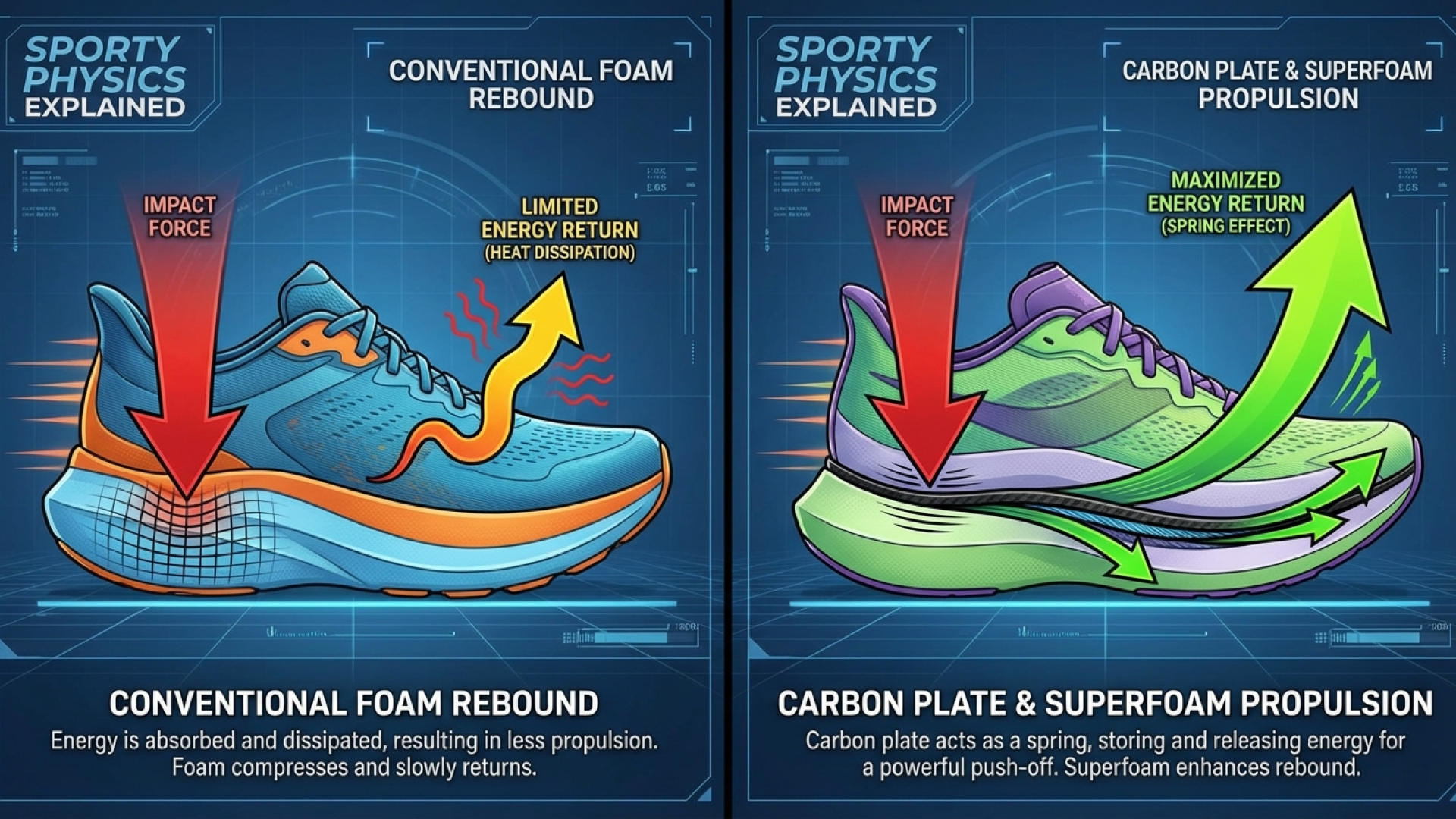 Explicação sobre uma sapatilha