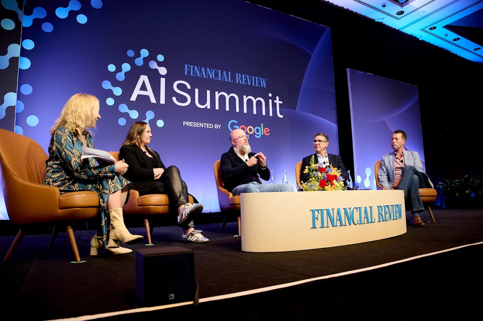 Mel Silva, Google AuNZ MD, discussing AI’s potential at the AFR AI Summit