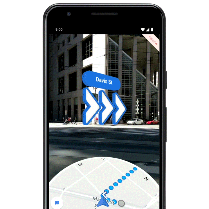 AR Walking Navigation on Maps.gif