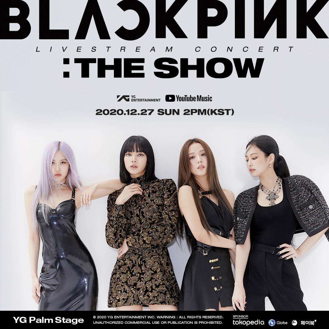 BLACKPINK + YouTube Music announce first-ever global livestream concert experience, THE SHOW