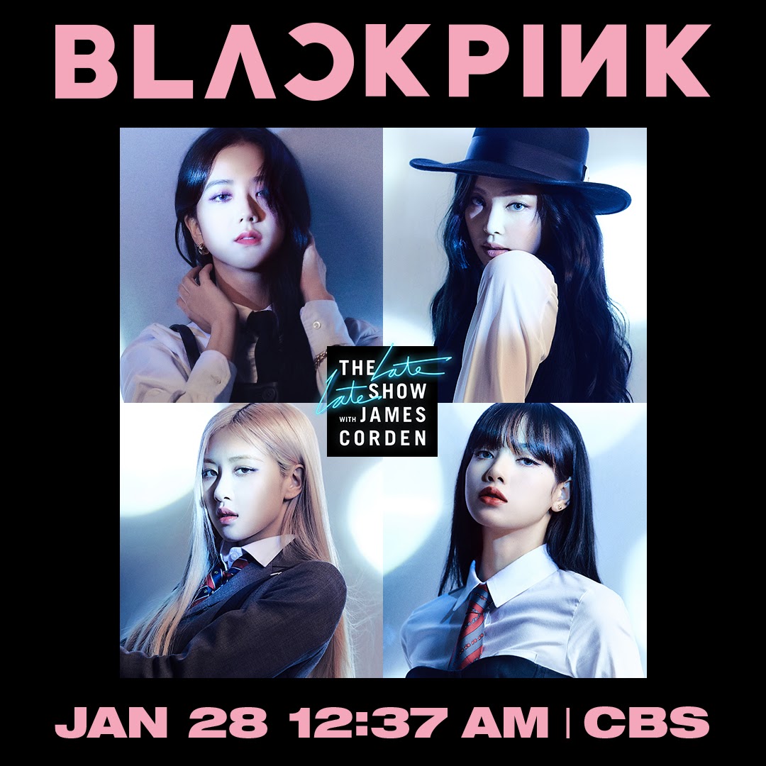 BLACKPINK will be on The LATE LATE SHOW with James Corden