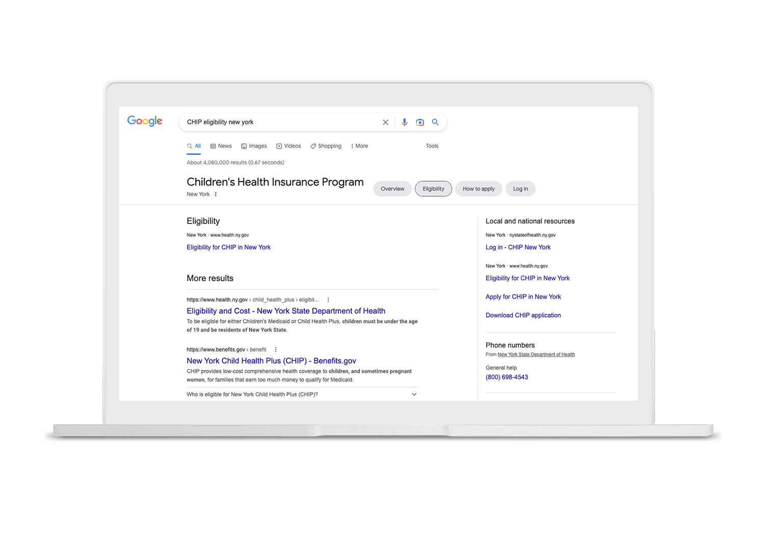 Image showing search results page with related queries