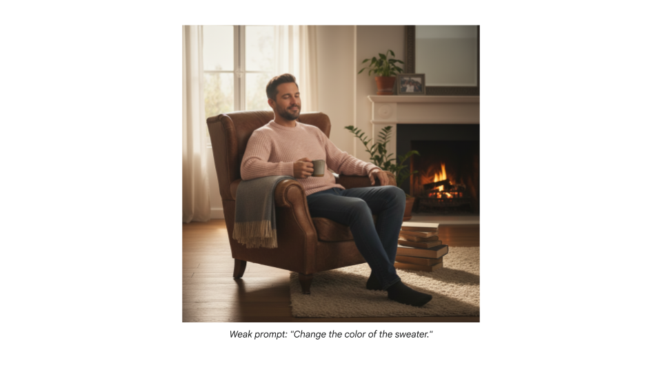 Ein Mann im rosa Pullover