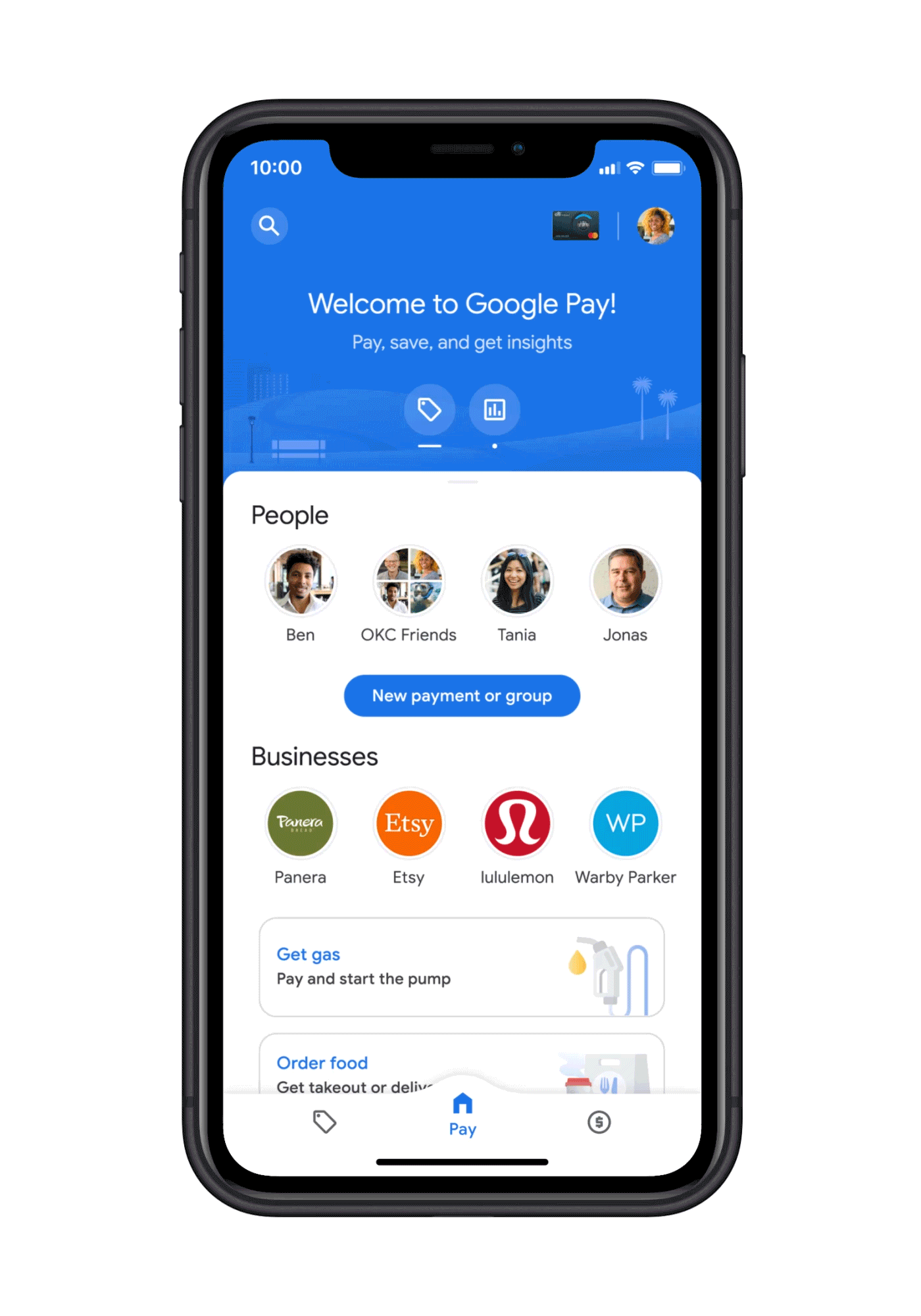 New Google Pay interface