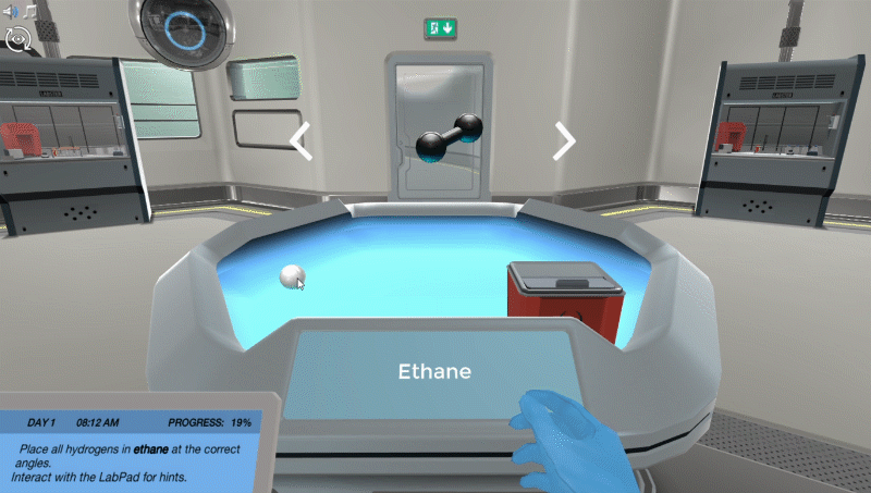 Students can interact in VR labs as if they were physically there