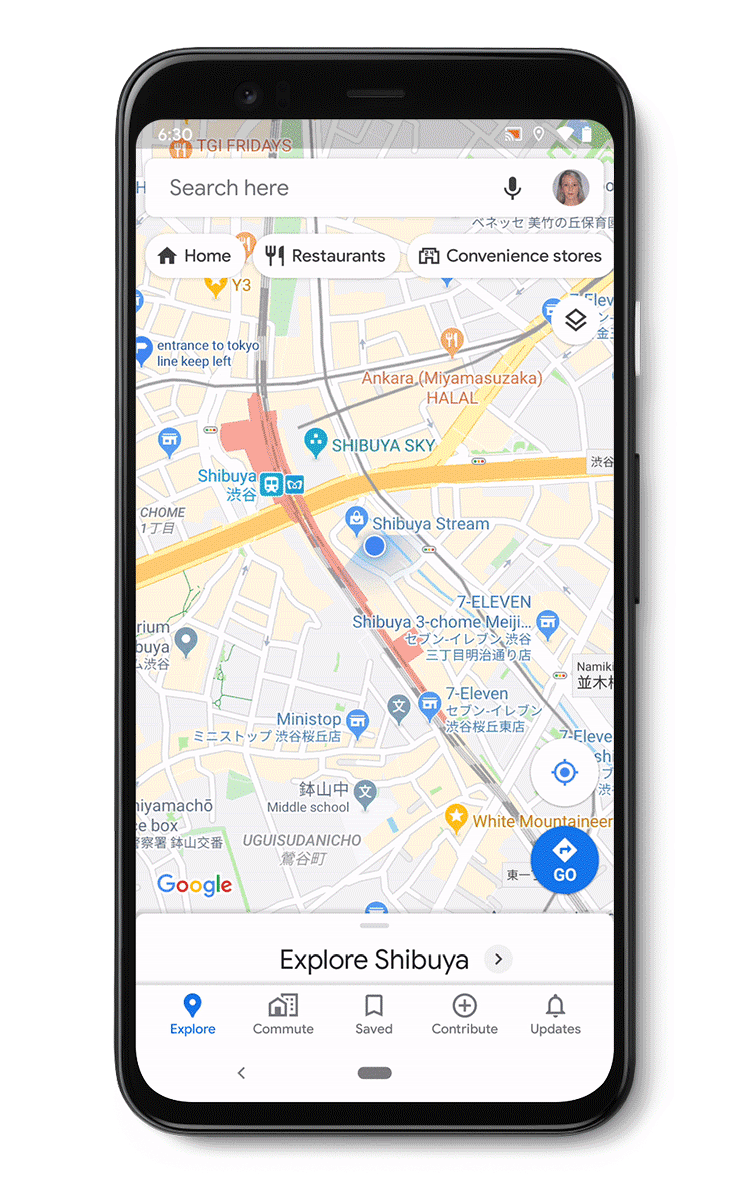 Contribute tab in Google Maps