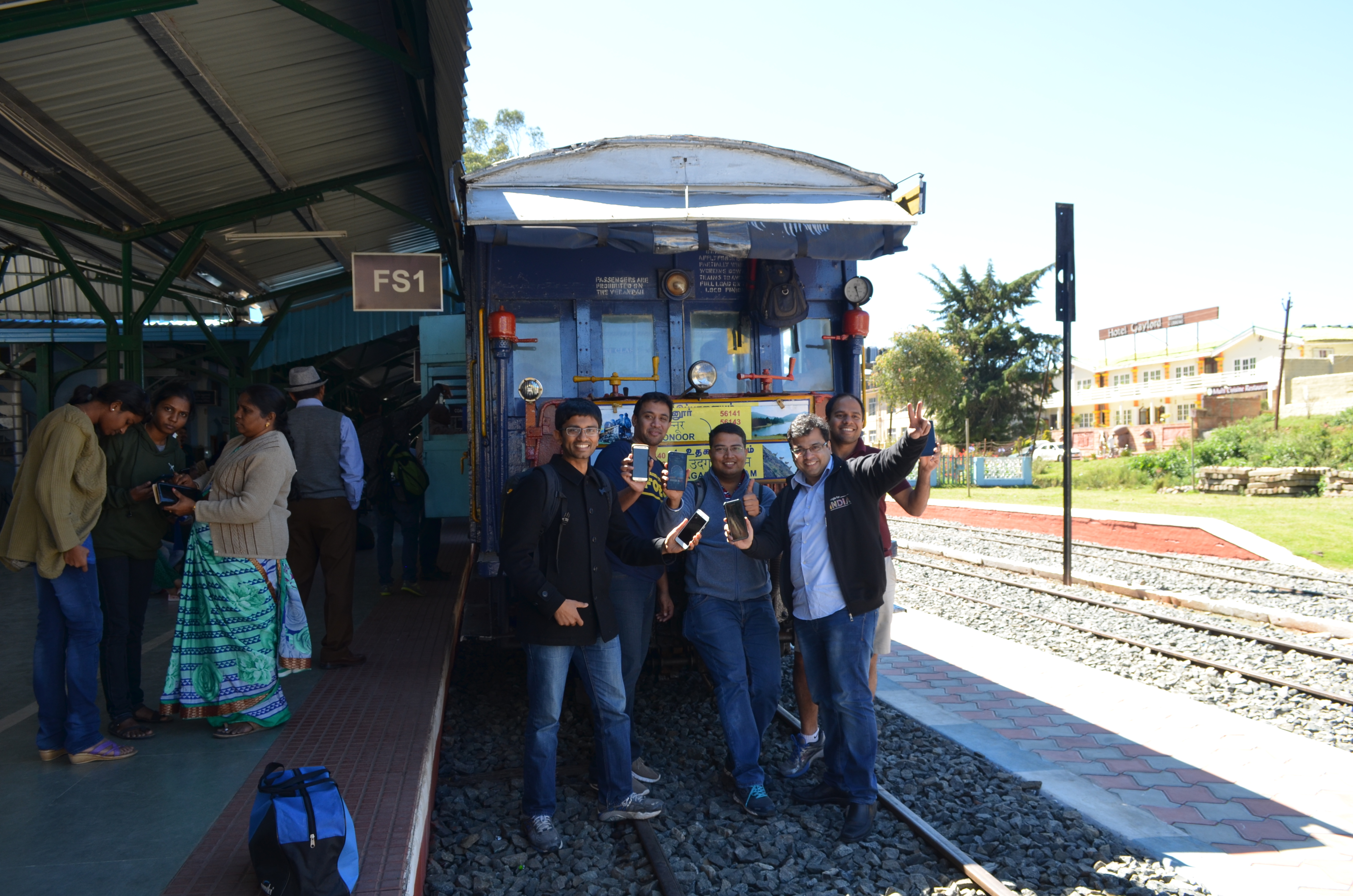 The team at Ooty station today