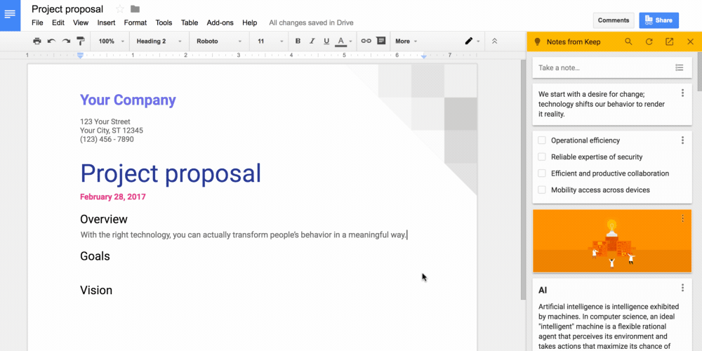  to its pop greenback taking tool Google Keep Human Tech - New- Google Keep Is Now Integrated alongside Google Docs