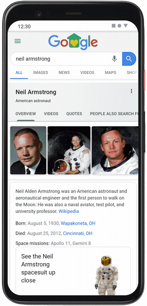 neil armstrong AR Google