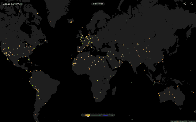 google earth view map over time