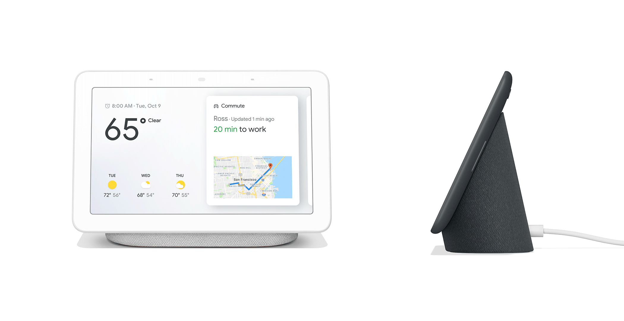 Google home hot sale hub with speaker