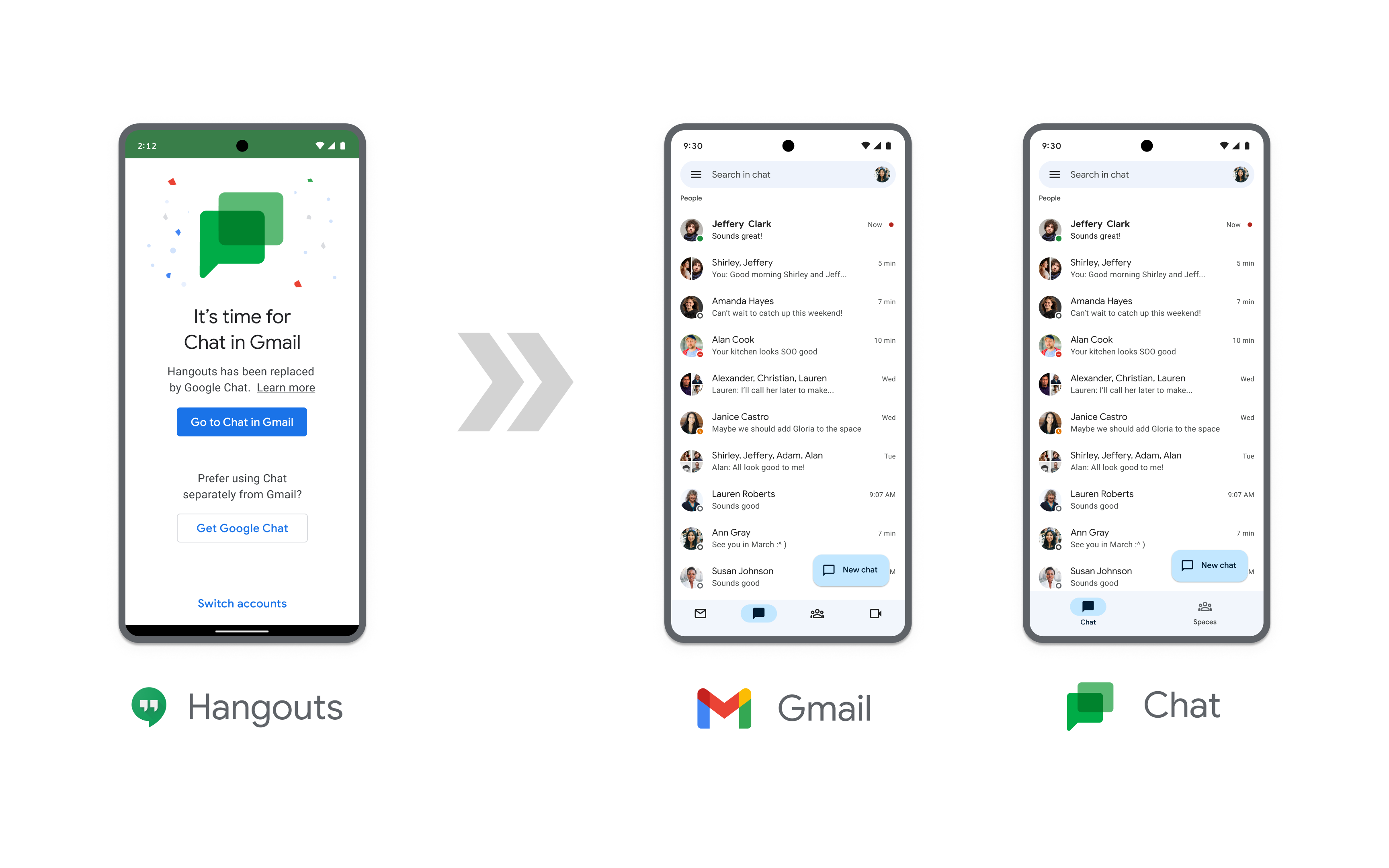 Upgrading from Google Hangouts to Google Chat