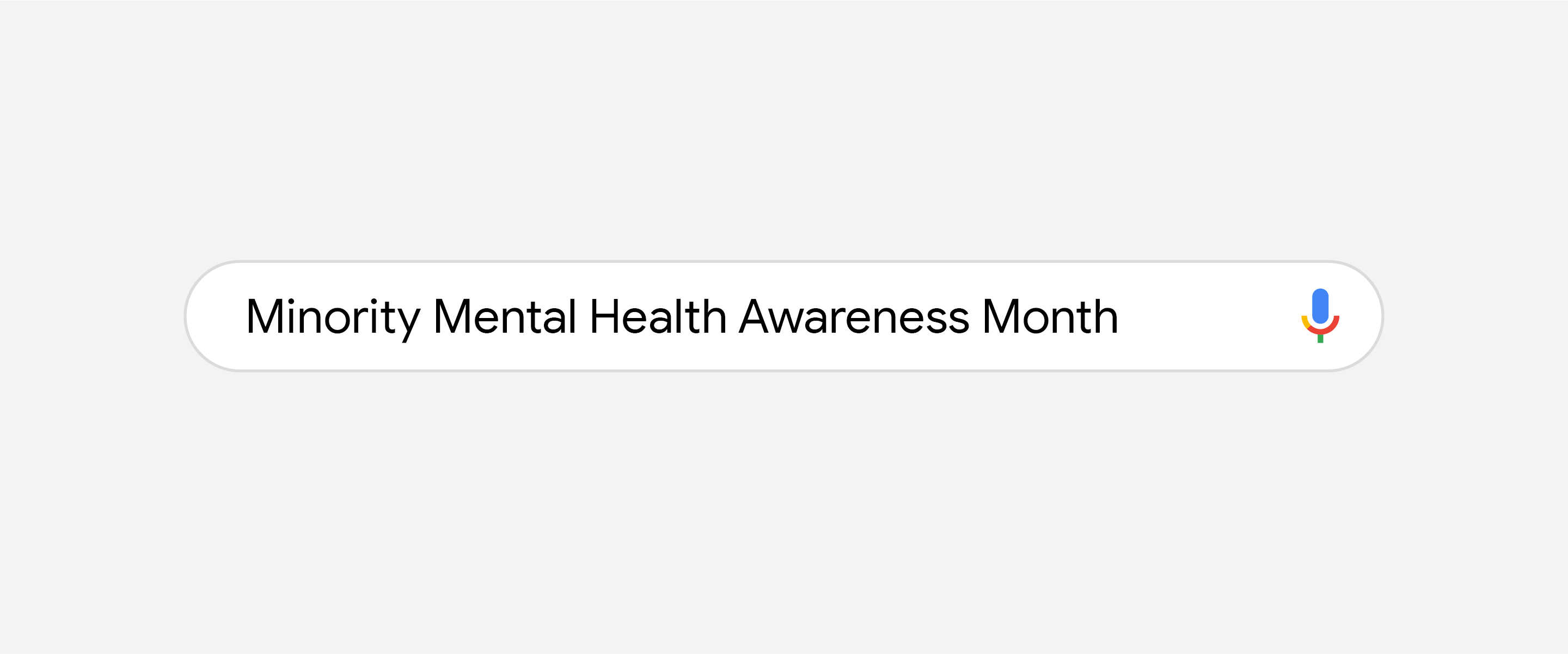 Gif of a Google Search bar showing searches for minority mental health awareness month, social anxiety, why do I feel anxious for no reason and black therapist near me.