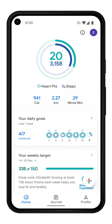 Google Fit activities