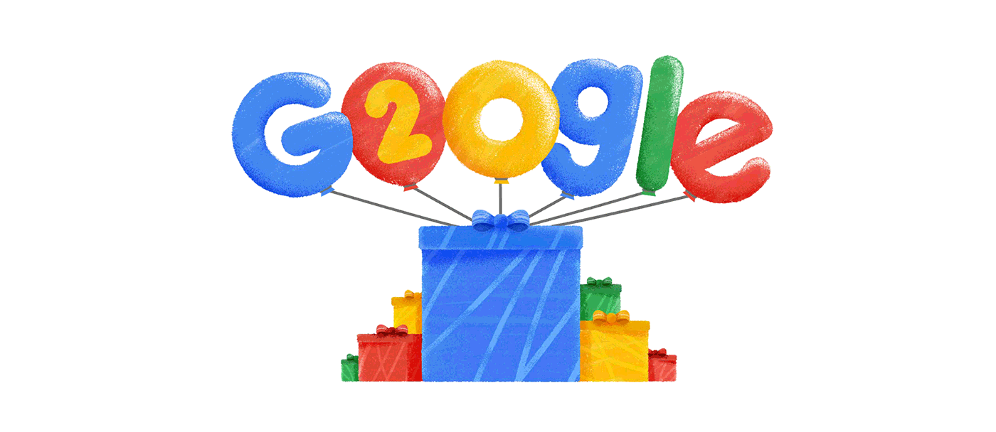 Google 20th birthday Doodle