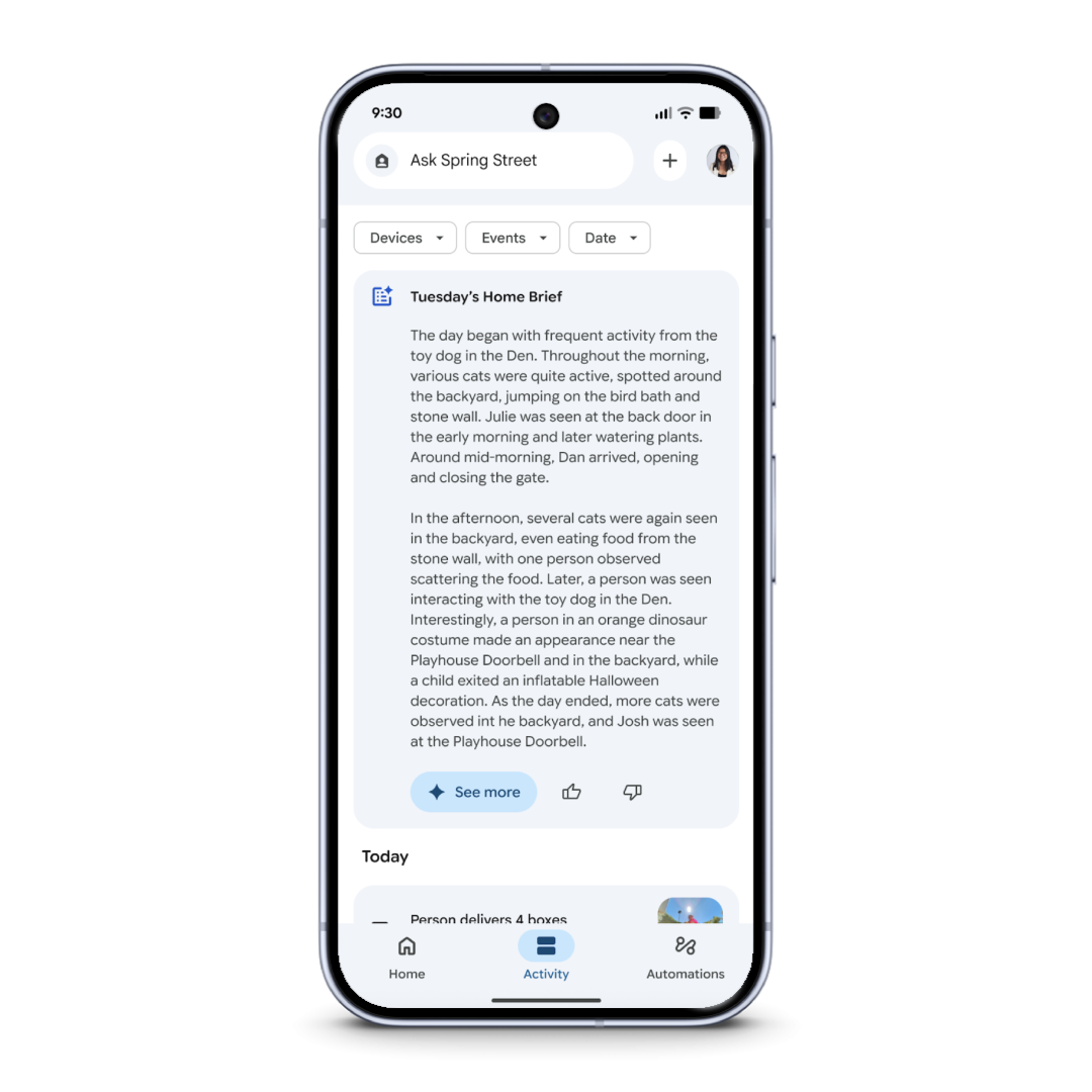 Daily Brief on Google Home App