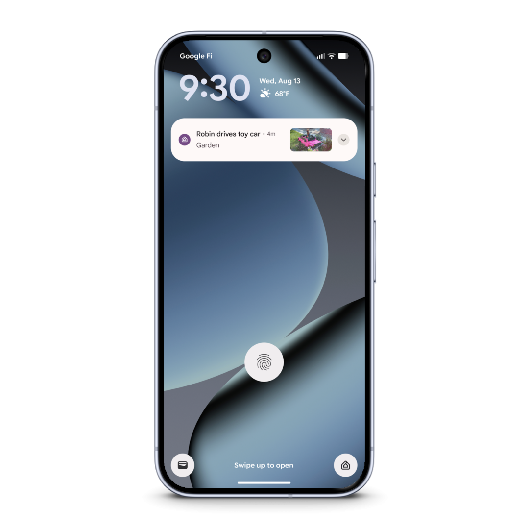 Smart notifications from Google Home App