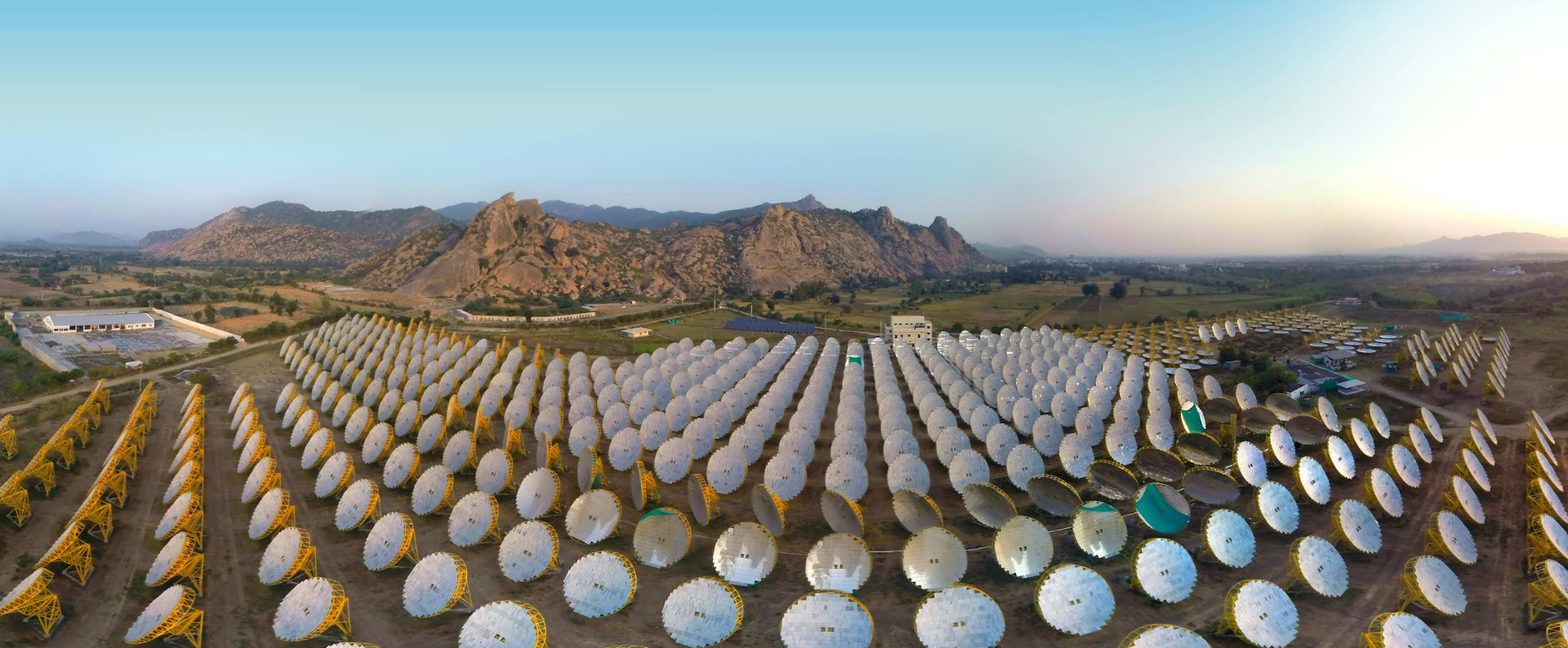A picture of the India-One solar thermal power plant