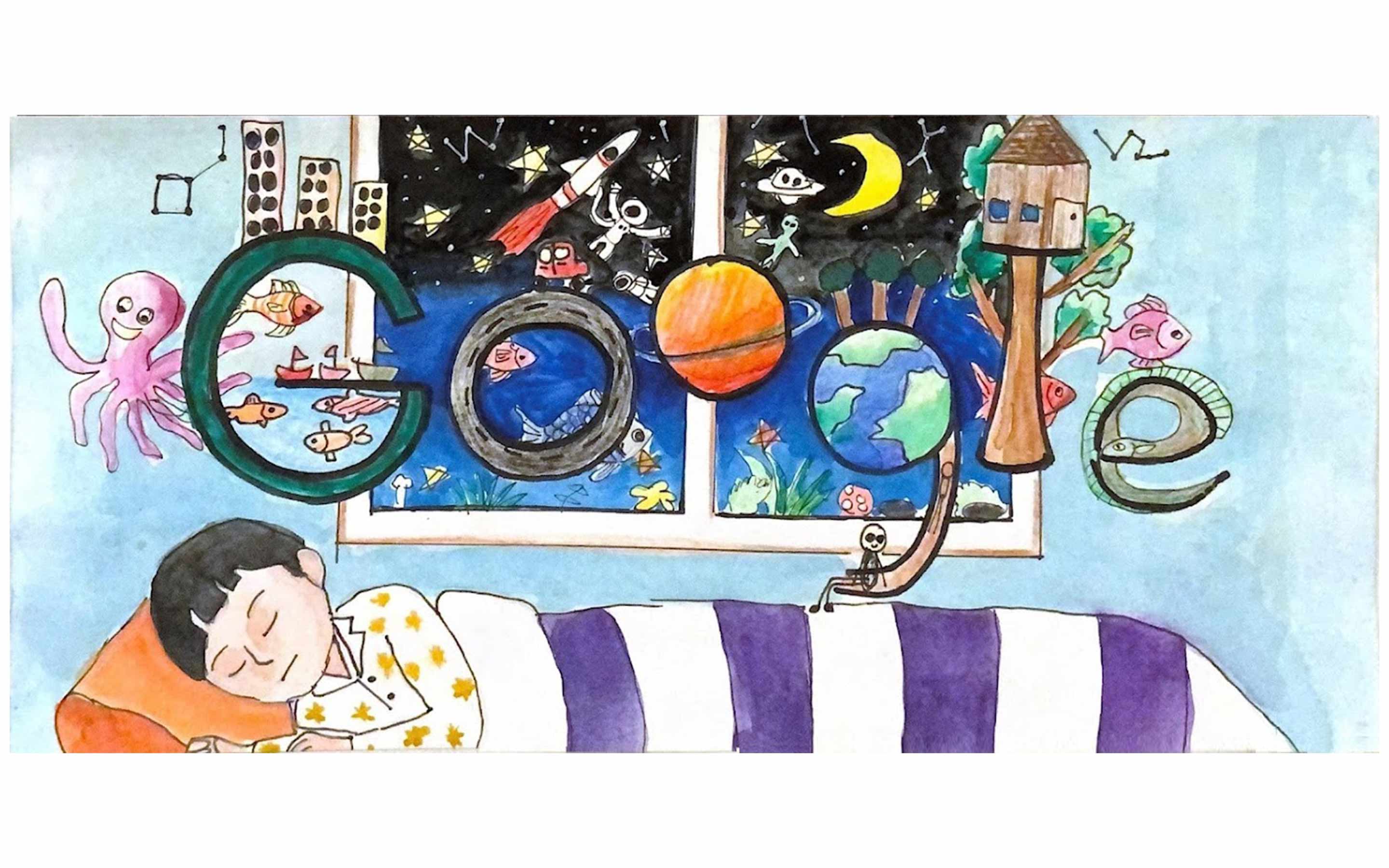 Our 5 Doodle for Google finalists illustrate selfcare