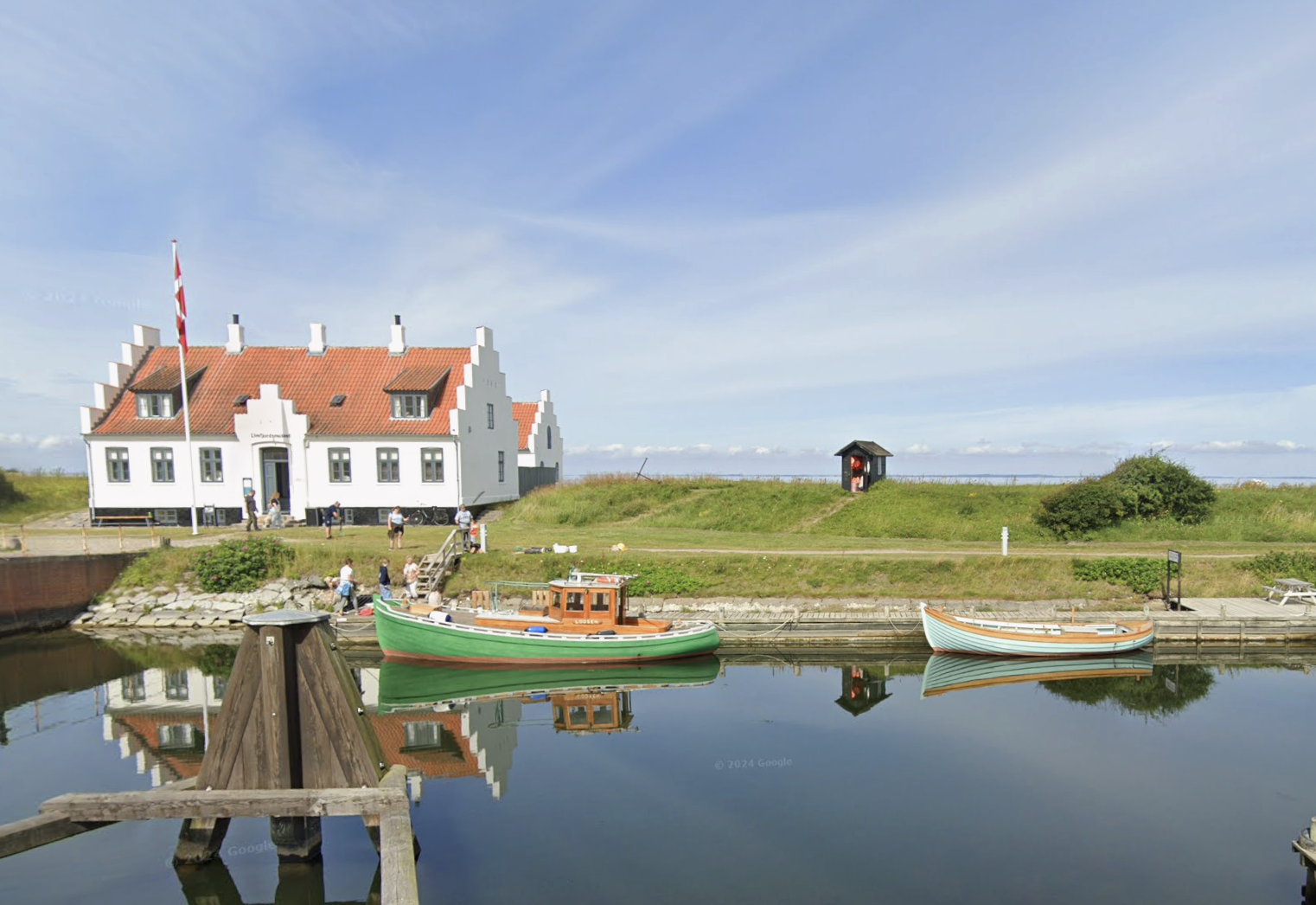 Shown is a Street View image of Logstor, Denmark
