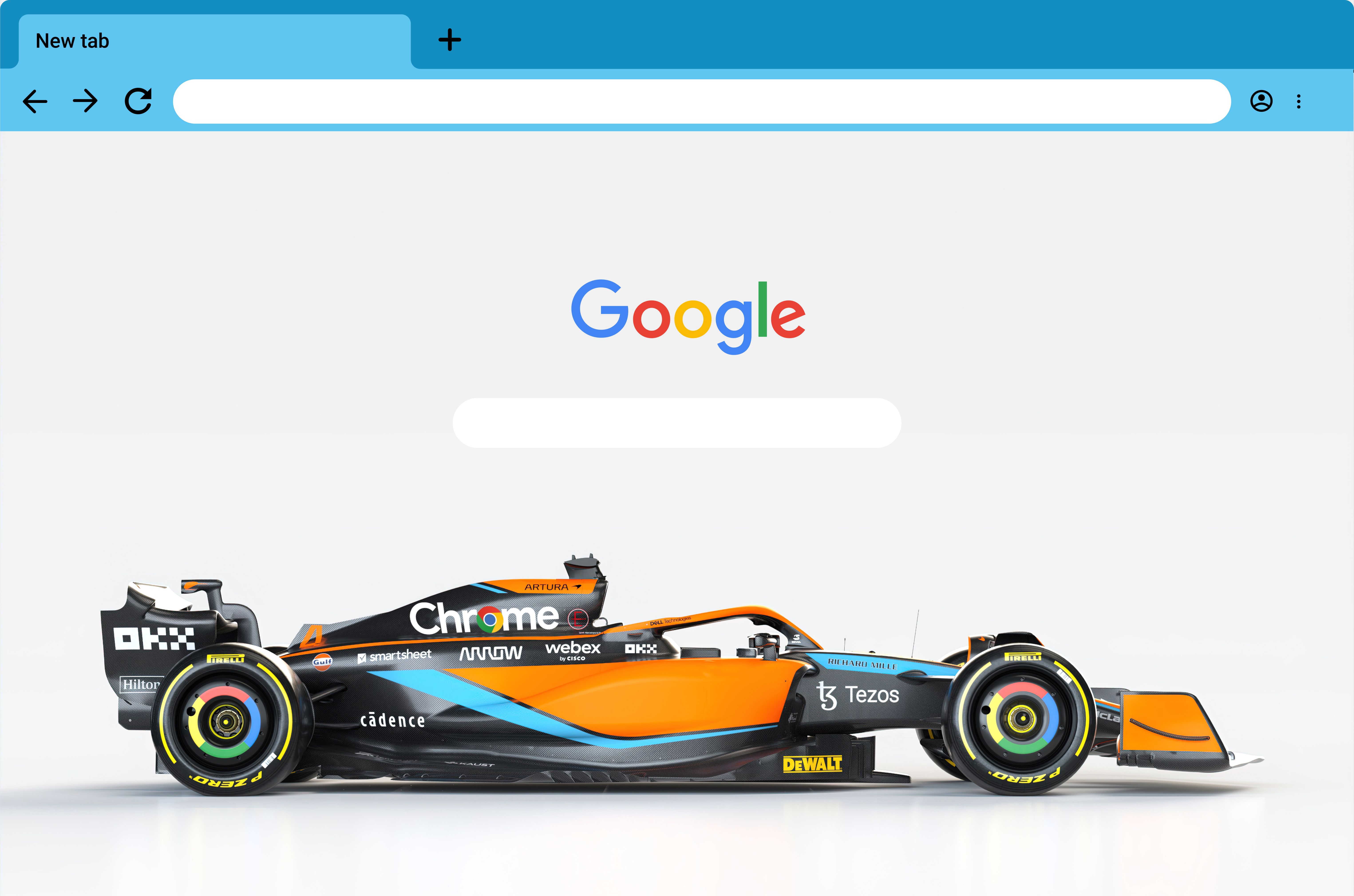 Test drive new McLaren Formula 1 themes in your Chrome browser