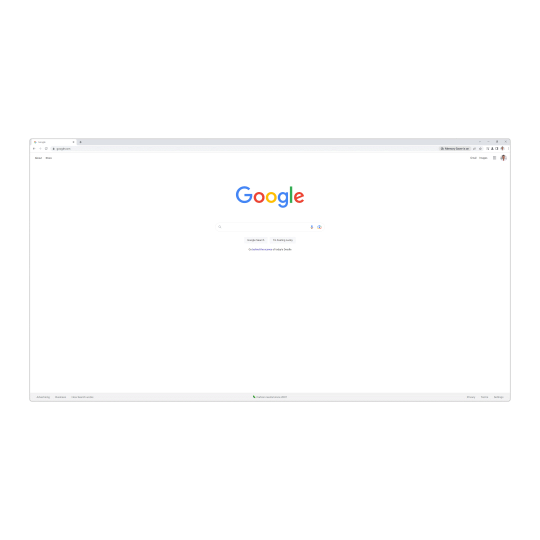 GIF image of the Chrome browser with a zoom in