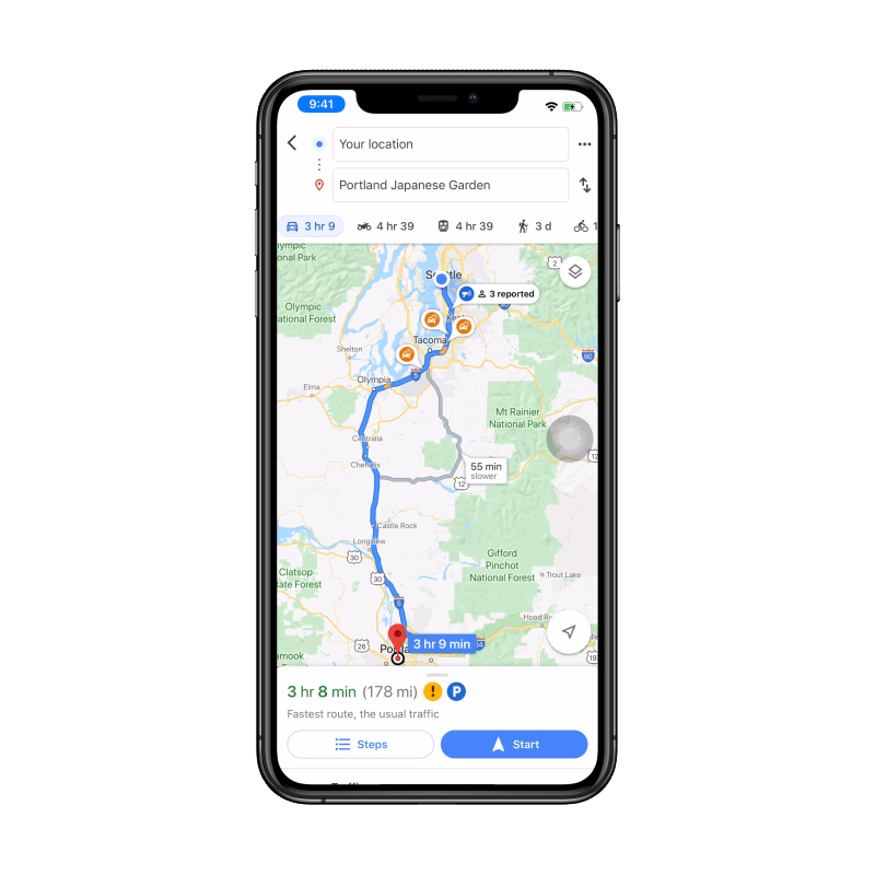 New ways to report driving incidents on Google Maps