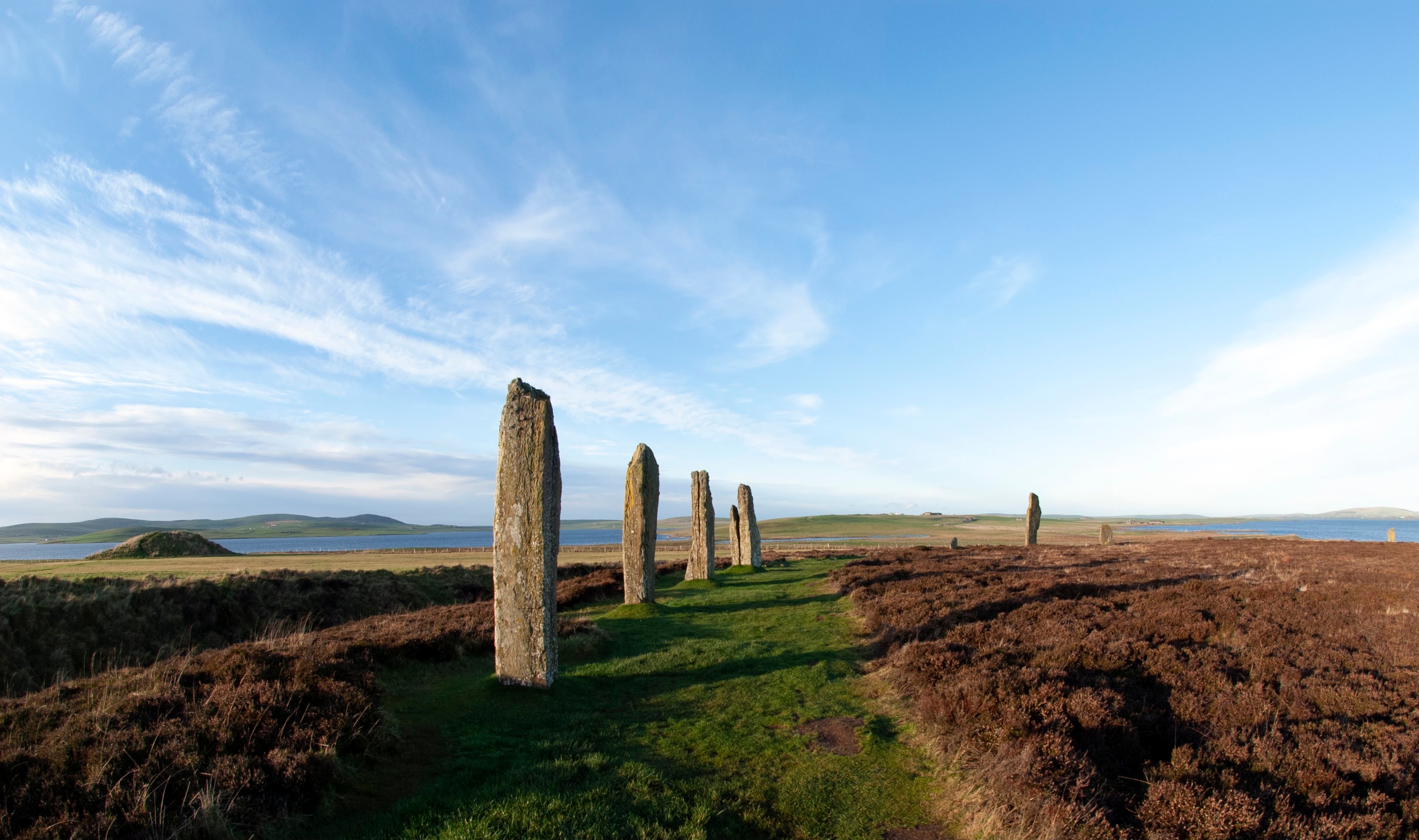 The Neolithic Orkely, ceremonial stone circles.