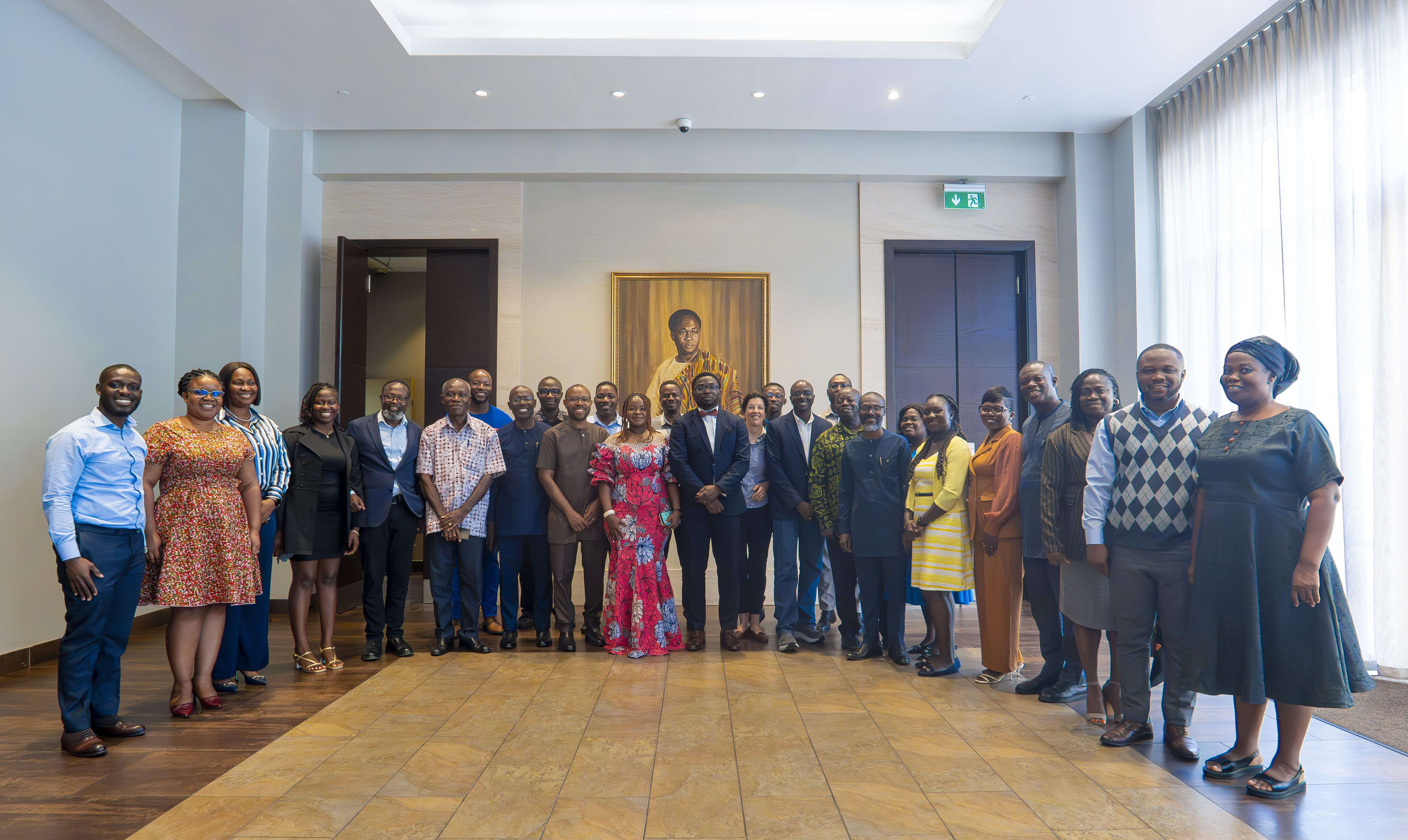 Stakeholders at the launch of the dashboard